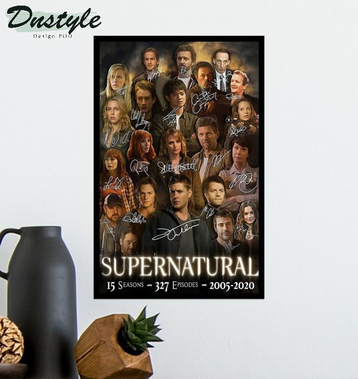 Supernatural character signature poster 2