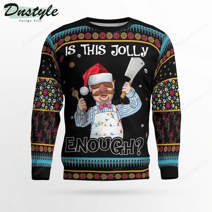 Swedish chef muppet is this jolly enough ugly christmas sweater 1