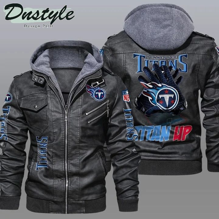 Tennessee titans NFL hooded leather jacket