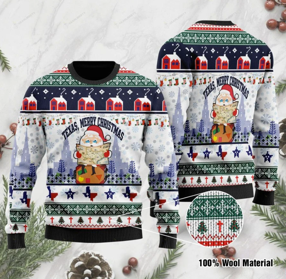 Texas Merry Christmas ugly sweater