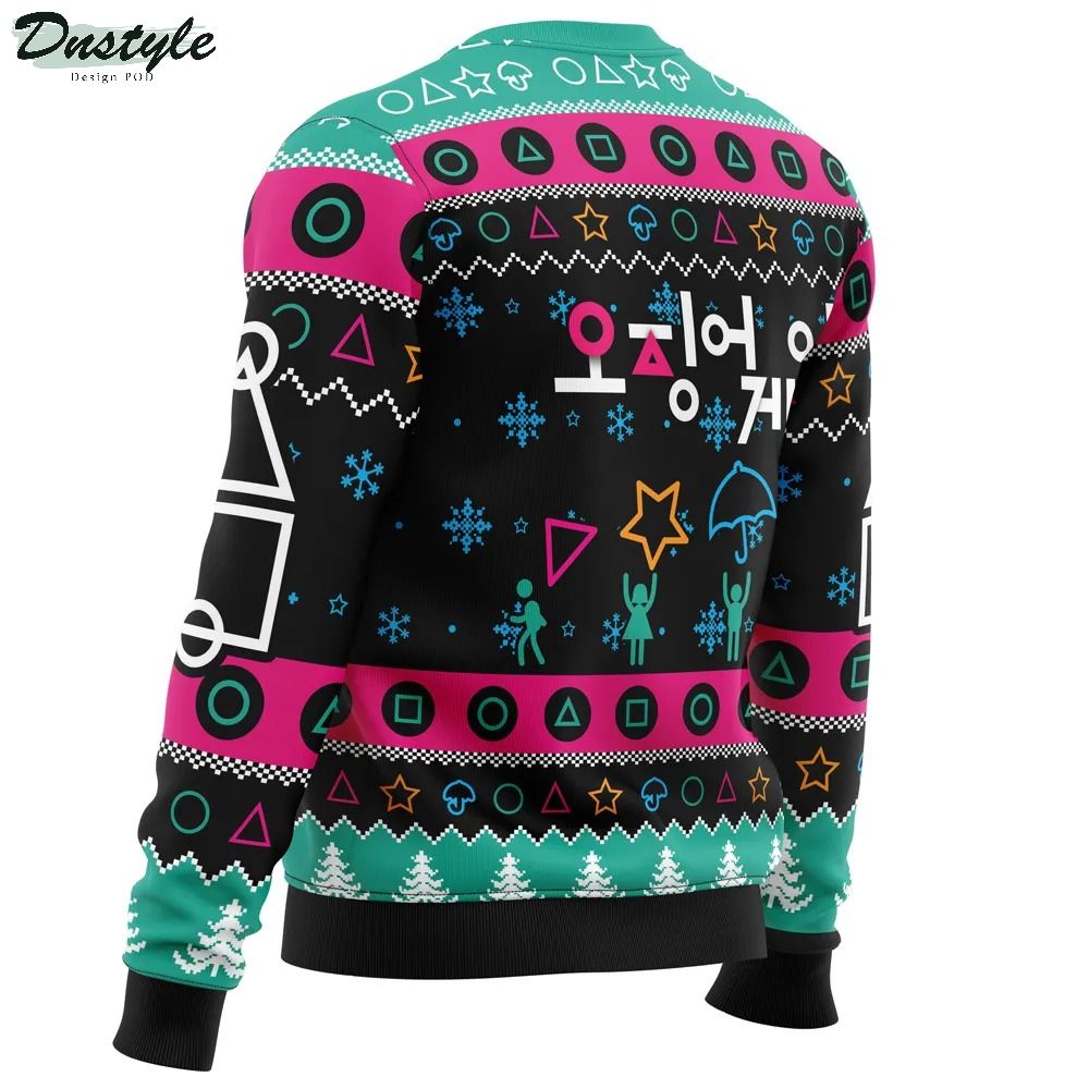 The Game is On Squid Game Ugly Christmas Sweater 2