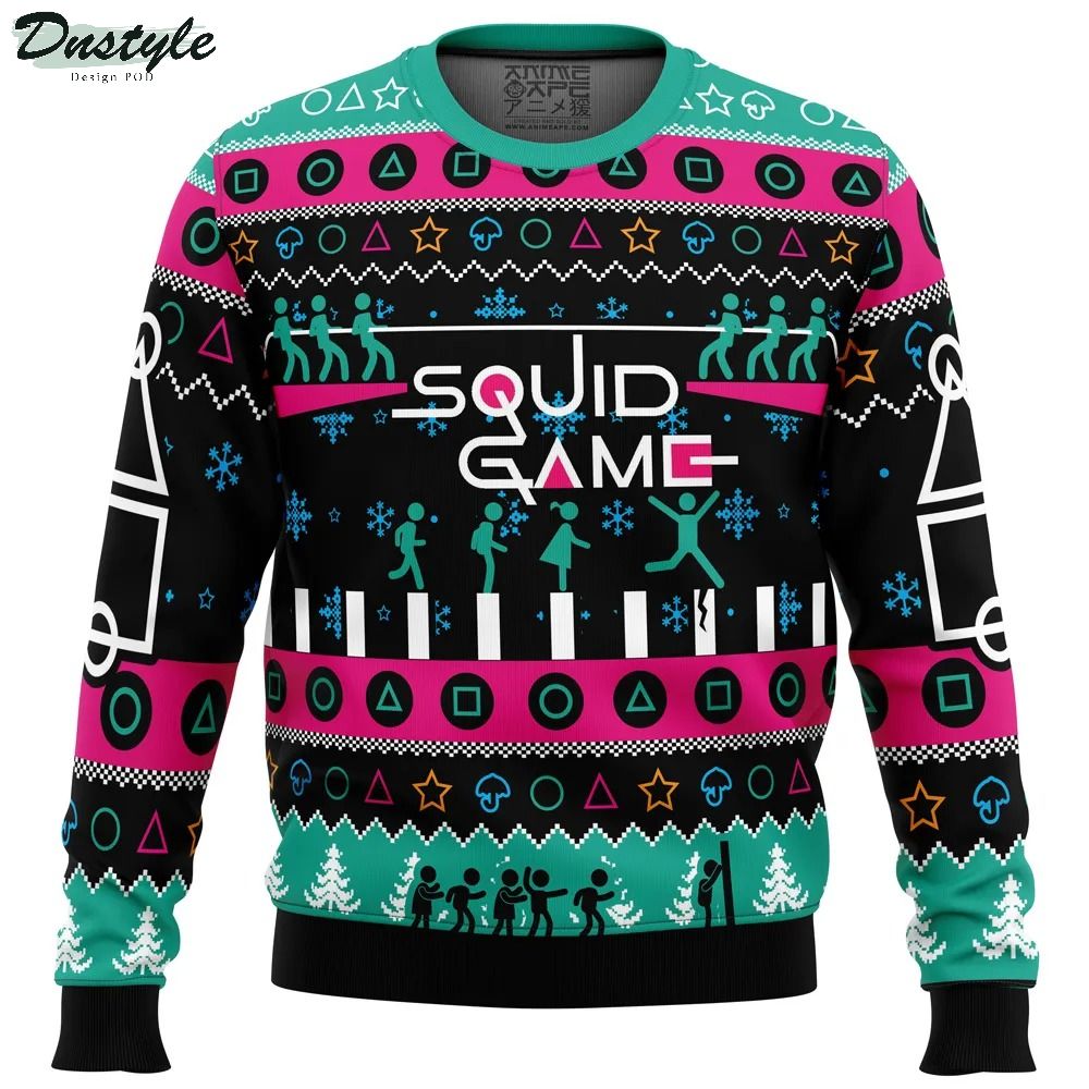 The Game is On Squid Game Ugly Christmas Sweater