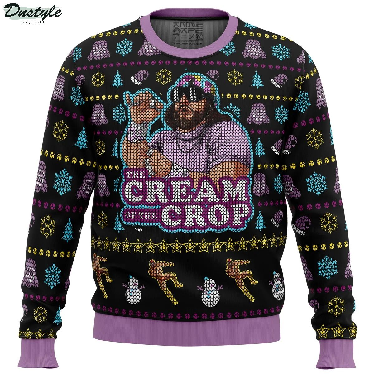 The cream of the crop randy savage pro wrestling ugly christmas sweater