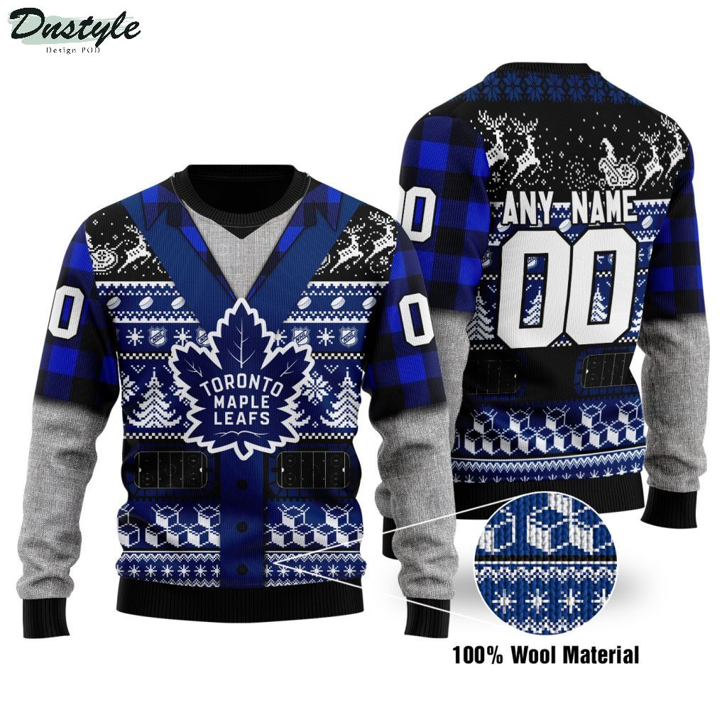 Toronto Maple Leafs NHL personalized ugly christmas sweater 1