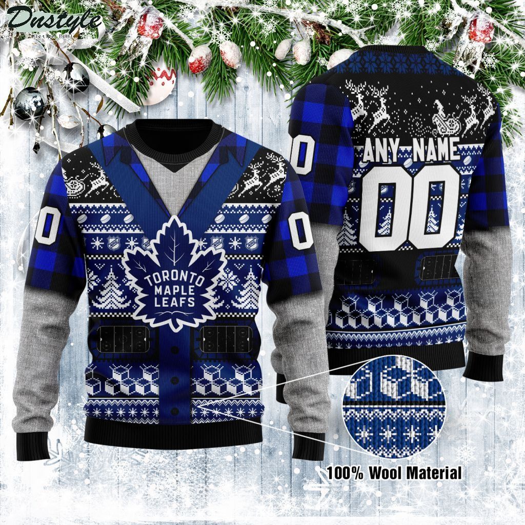 Toronto Maple Leafs NHL personalized ugly christmas sweater