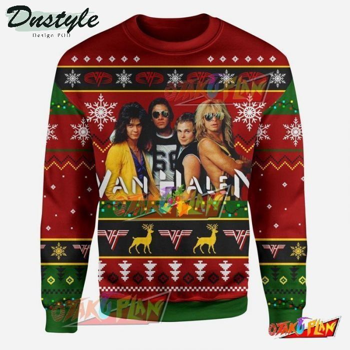 Van Halen Rock Band Ugly Christmas Sweater