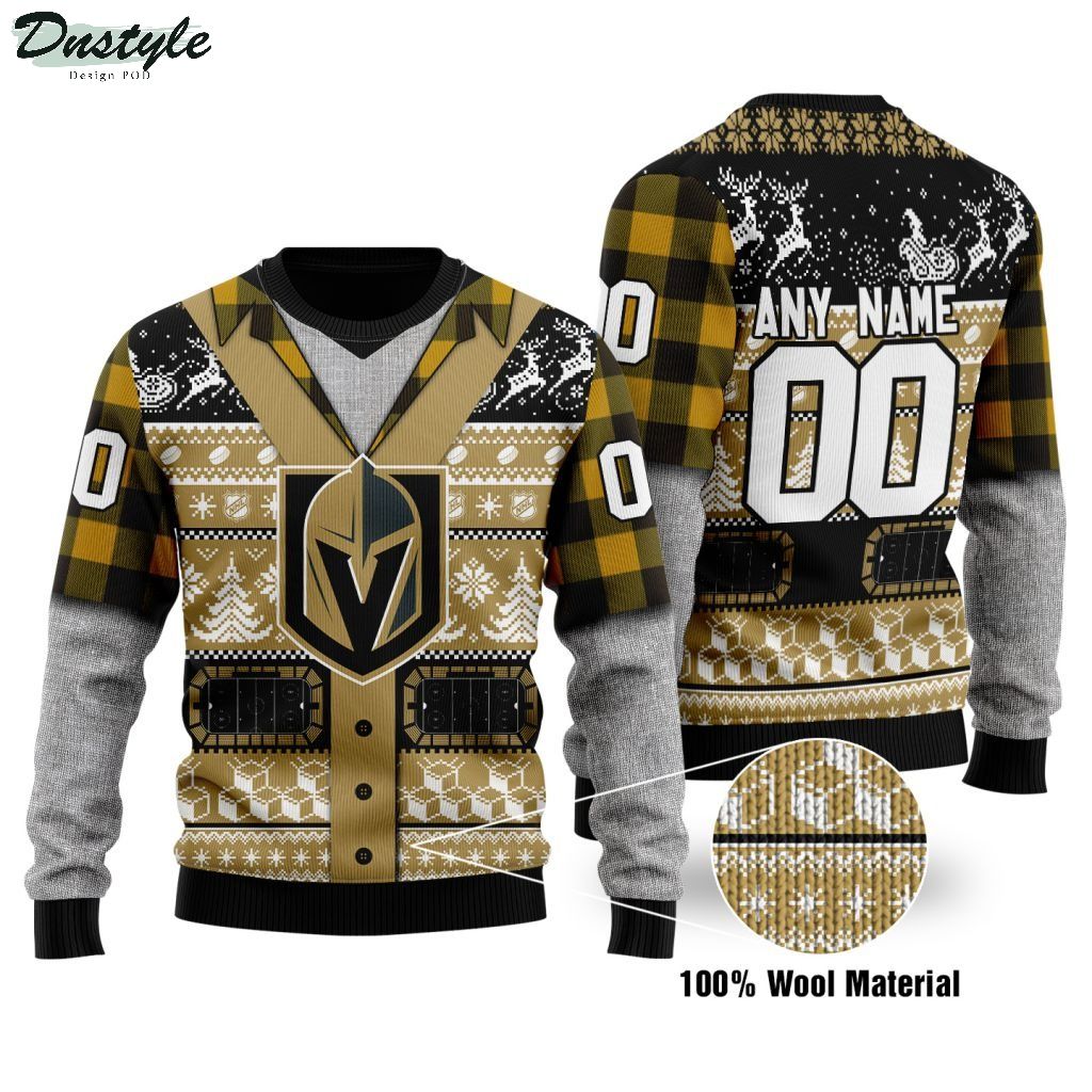 Vegas Golden Knights NHL personalized ugly christmas sweater