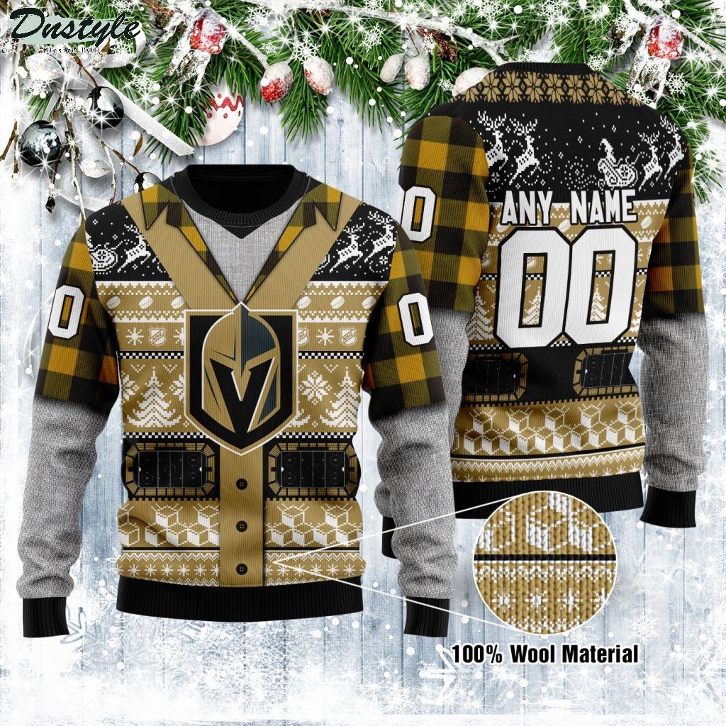Vegas Golden Knights NHL personalized ugly christmas sweater