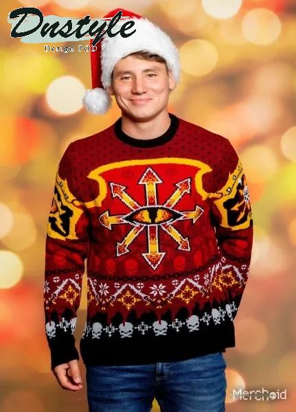 Warhammer 40000 Chaos Reigns Khorne Ugly Christmas Sweater 1