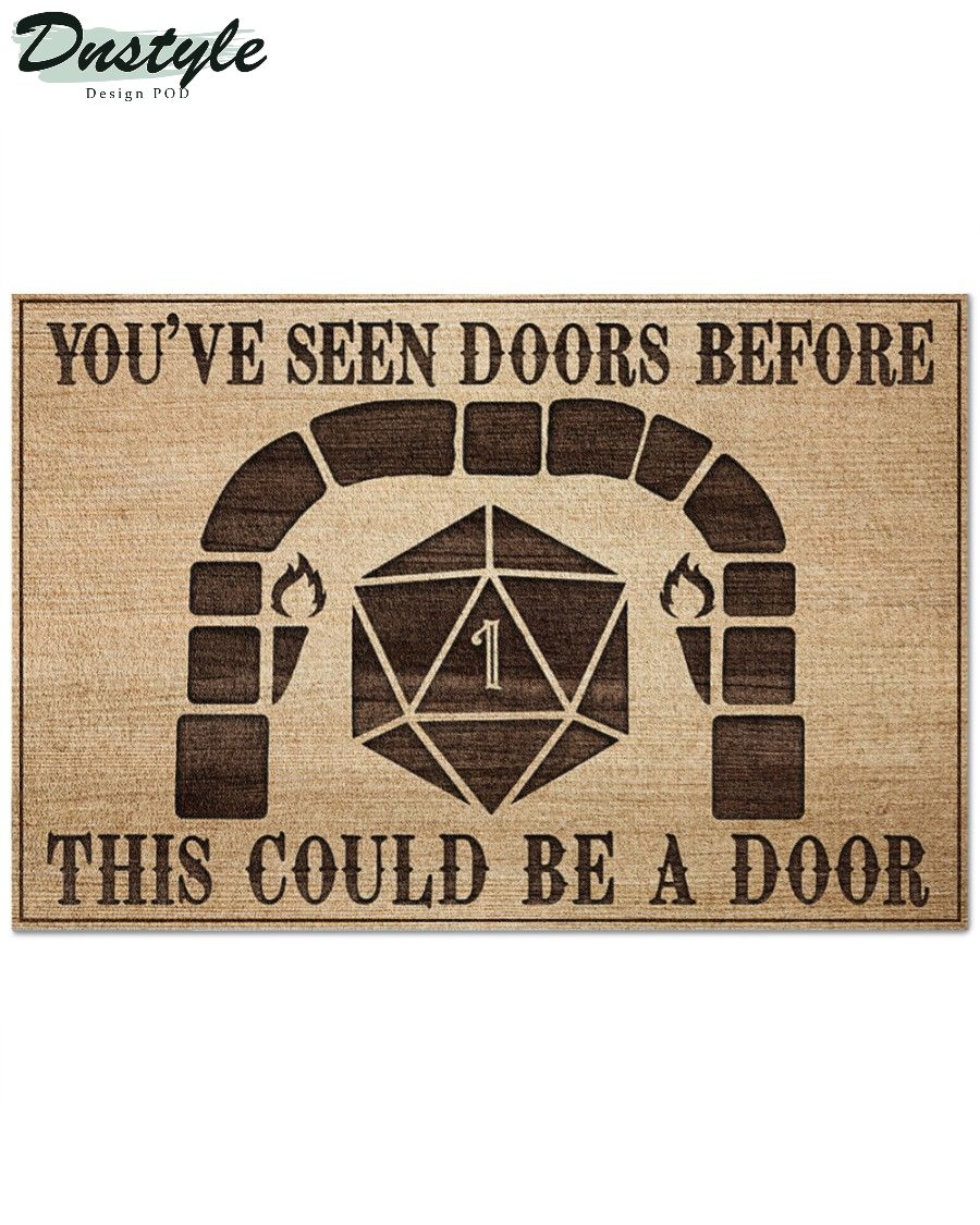 You've seen doors before this could be a door doormat