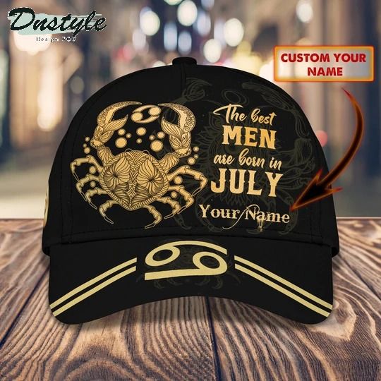 Libra The Best Men Are Born In July Personalized Name Cap
