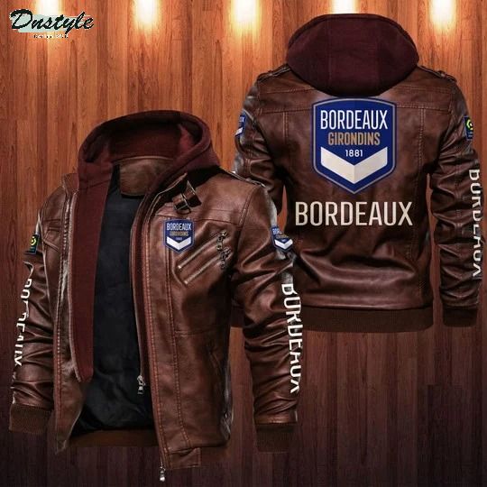 Girondins de Bordeaux Hooded Leather Jacket