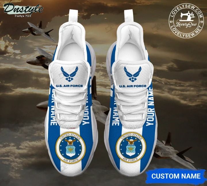 U.S air force blue personalized max soul shoes