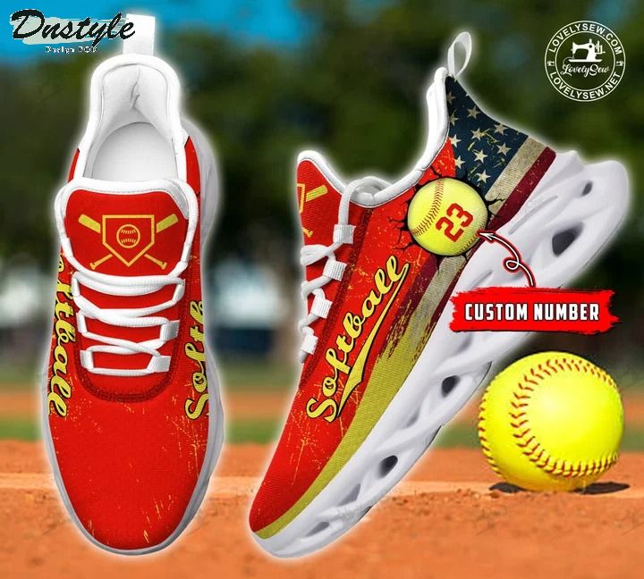 Softball flag personalized max soul shoes