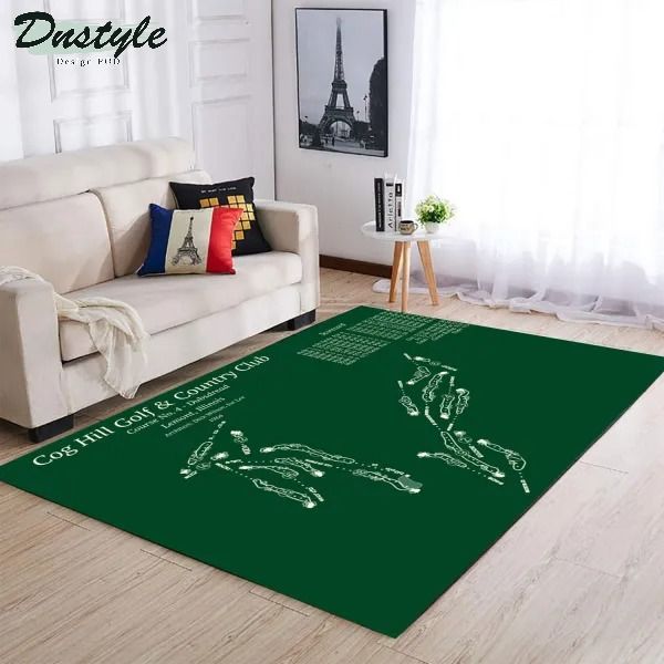 Cog hill golf and country club area rug