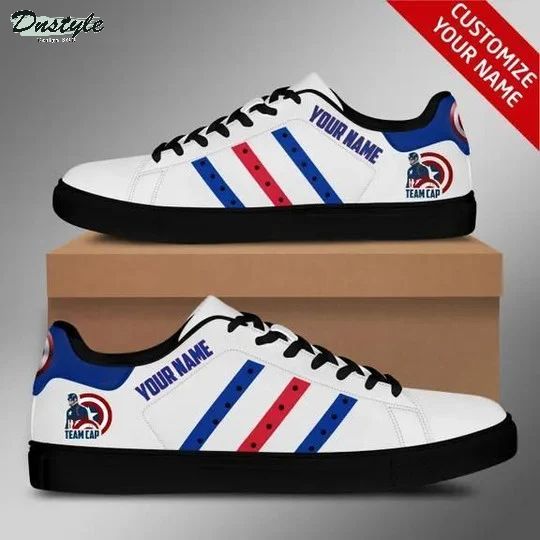 Captain america custom name stan smith low top shoes