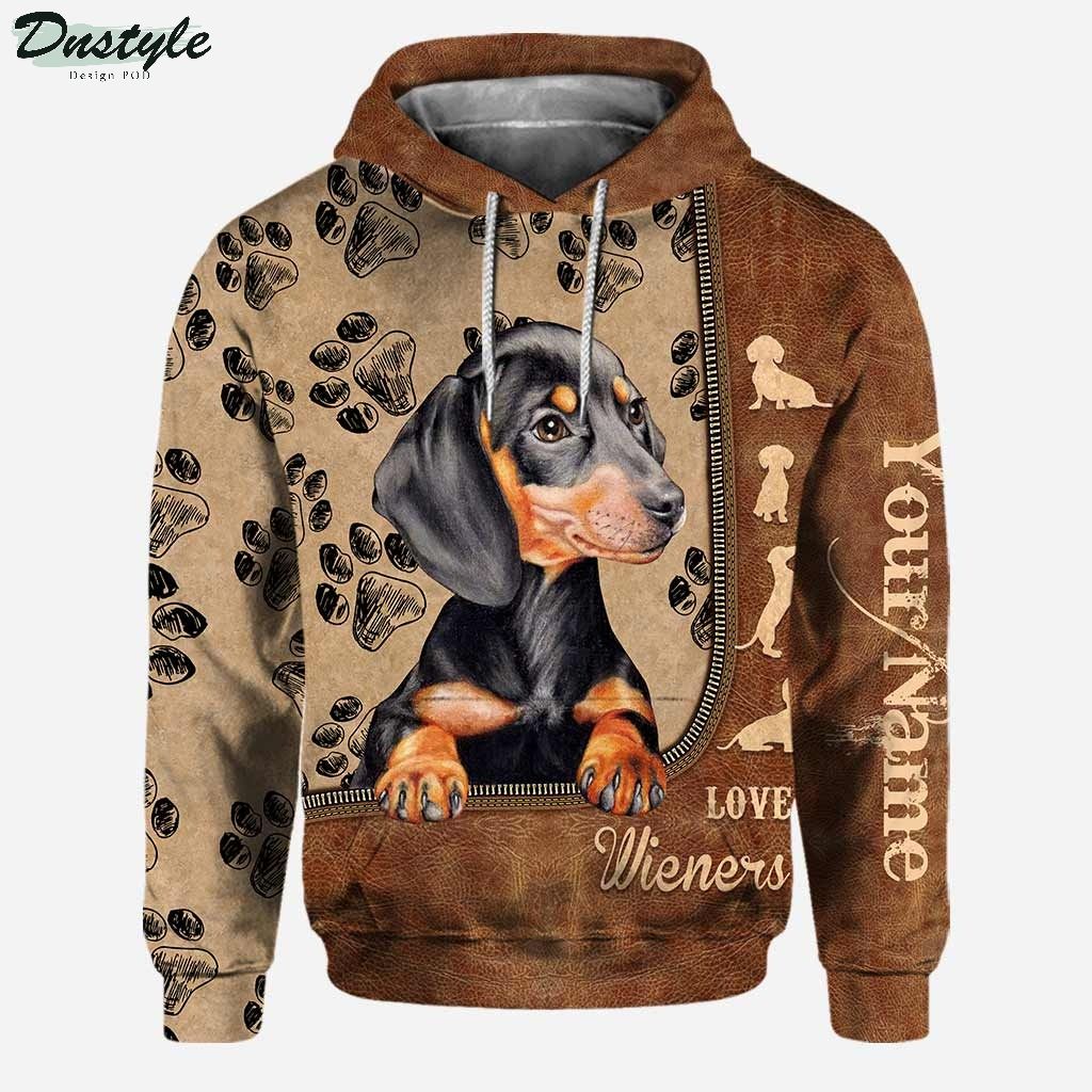 Wieners Dog Personalized Hoodie And Legging