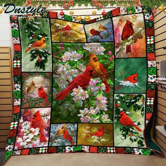 Cardinal quilt blanket 1