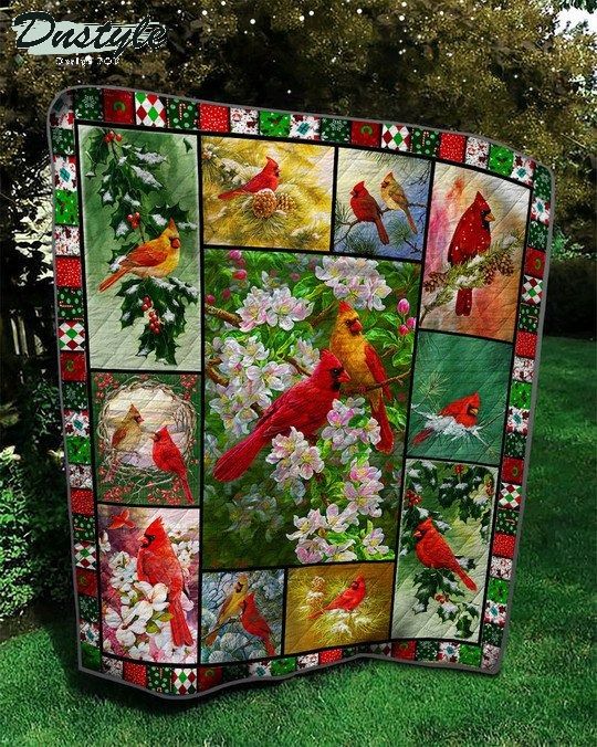 Cardinal quilt blanket 2