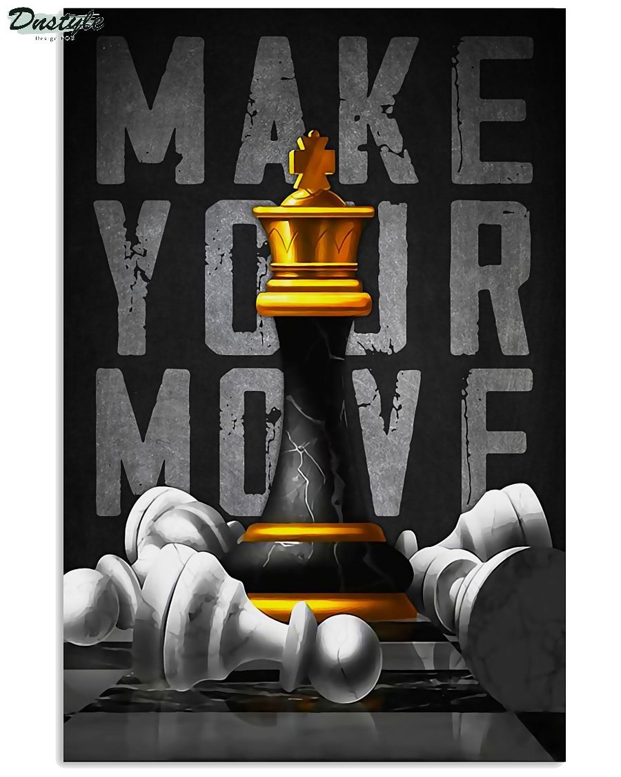 Chess Make Your Move Vertical Poster