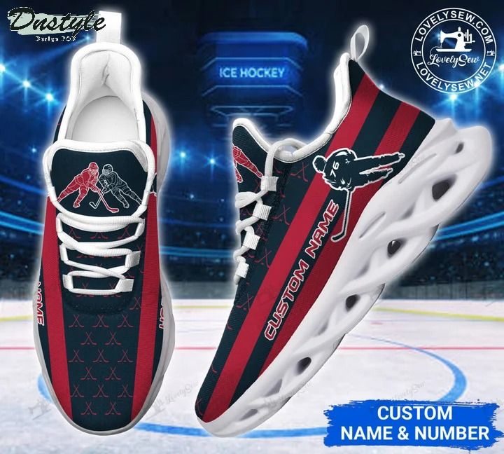 Hockey player red line personalized max soul shoes