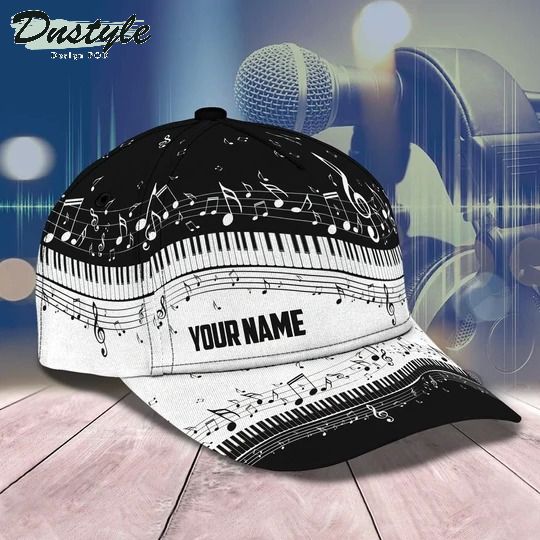 Piano personalized custom name classic cap