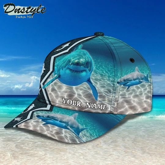 Shark personalized name cap