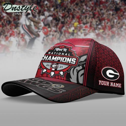 Georgia Bulldogs National Champions Custom Name Cap 1