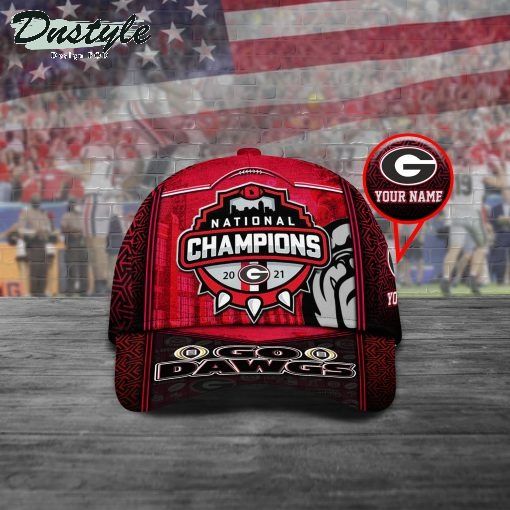 Georgia Bulldogs National Champions Custom Name Cap