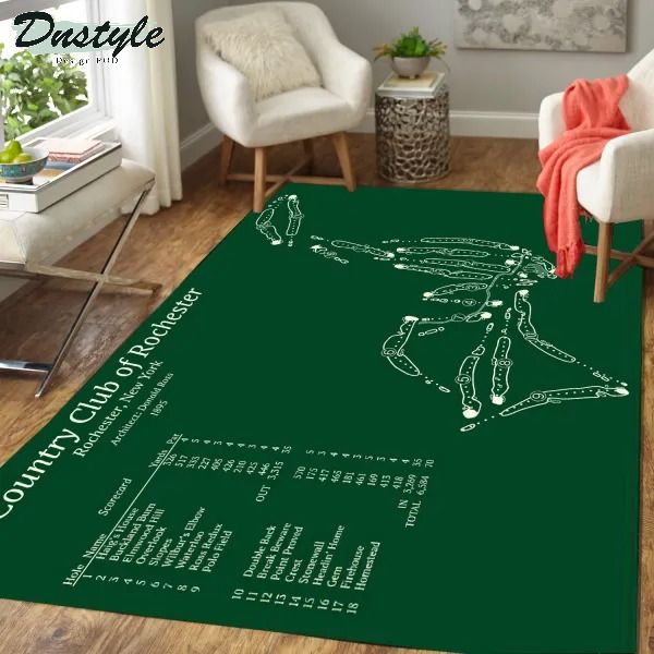 The country club of rochester golf course area rug