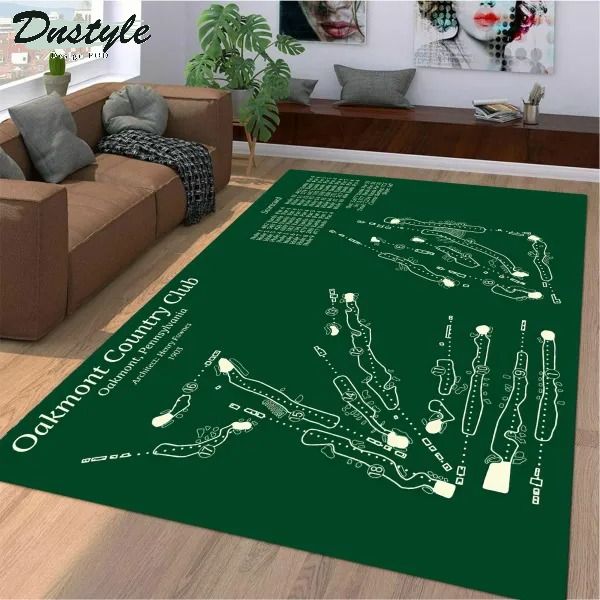 Oakmont country club golf course area rug