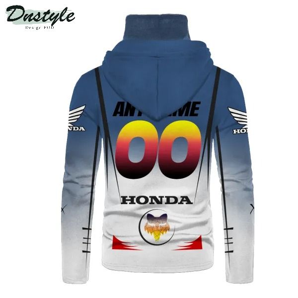 Honda racing moto 3d personalized mask hoodie