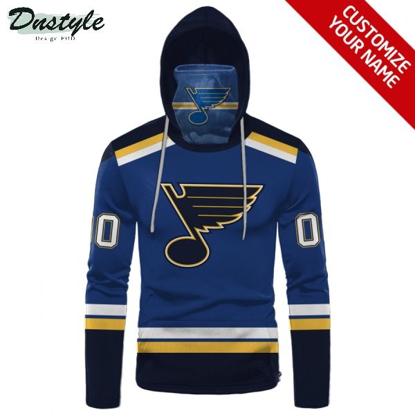 St louis blues NHL Personalized 3d Mask Hoodie