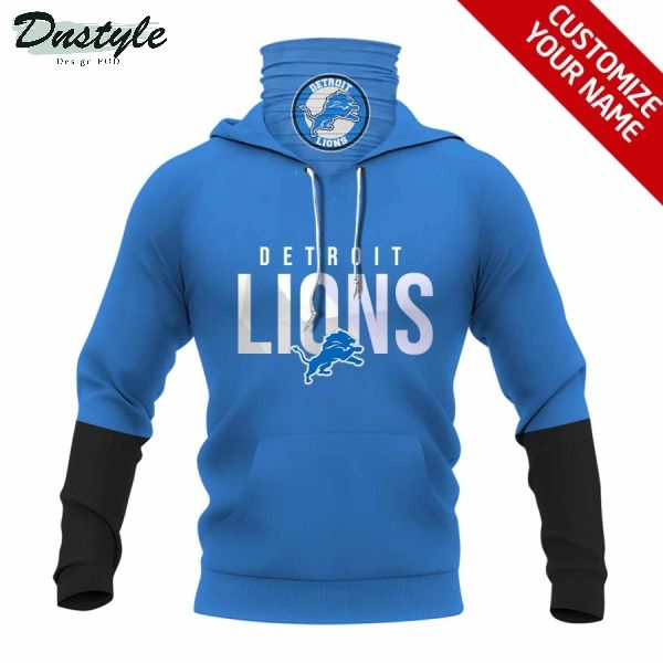 Detroit Lions NHL Personalized 3d Mask Hoodie