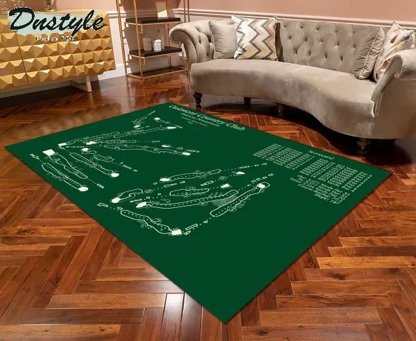 Oakmont country club golf course area rug