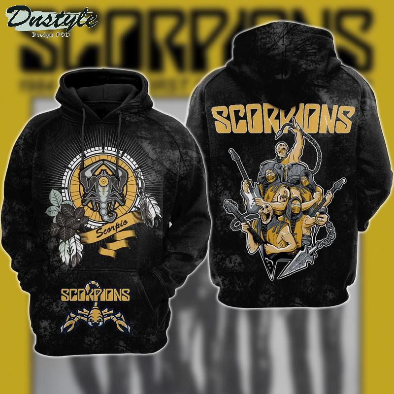 Scopions rock band 3d unisex hoodie