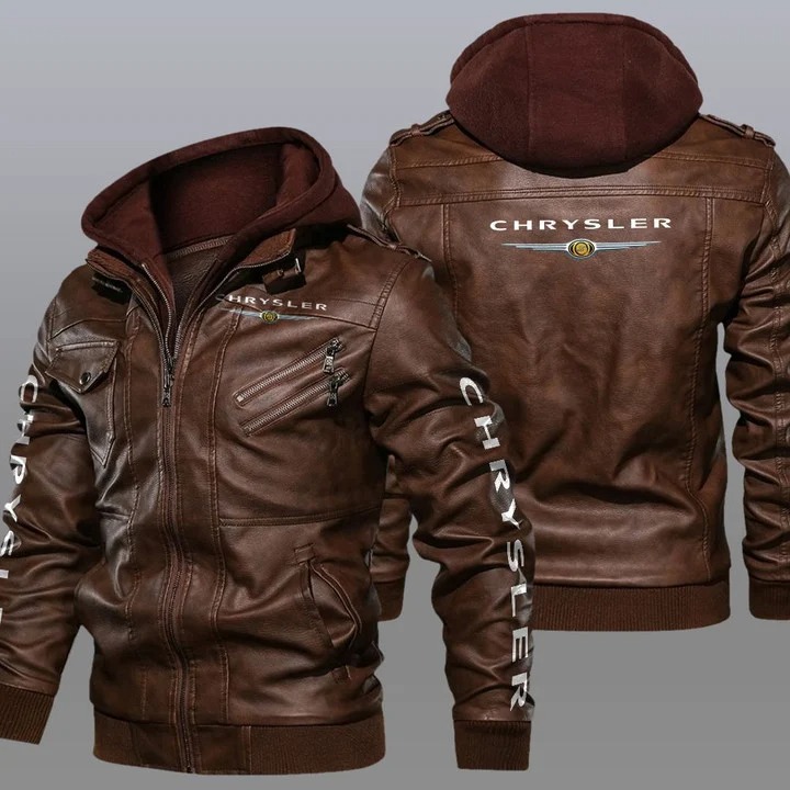  Chrysler hooded leather jacket 1