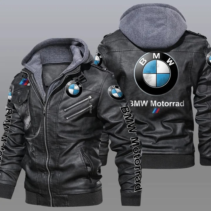 BMW motorrad hooded leather jacket