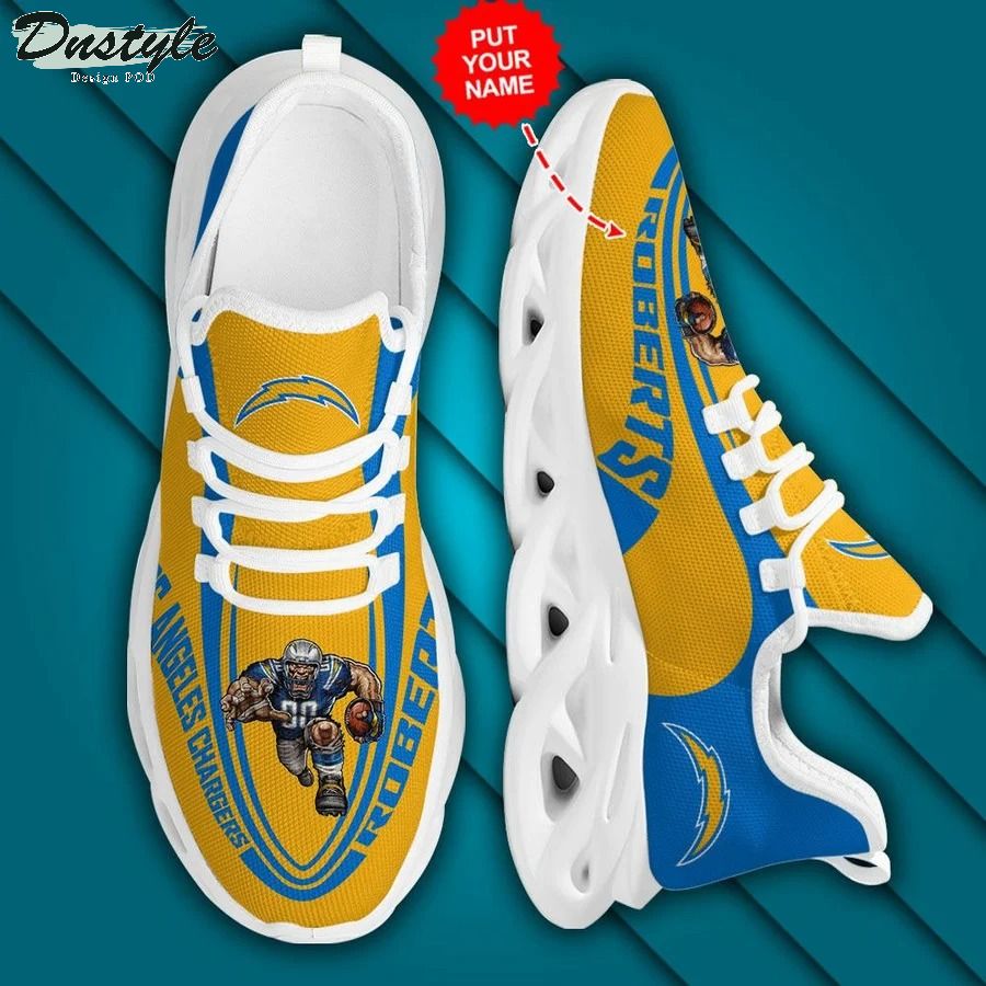 Personalized NFL  Los Angeles Chargers Max Soul Sneaker 