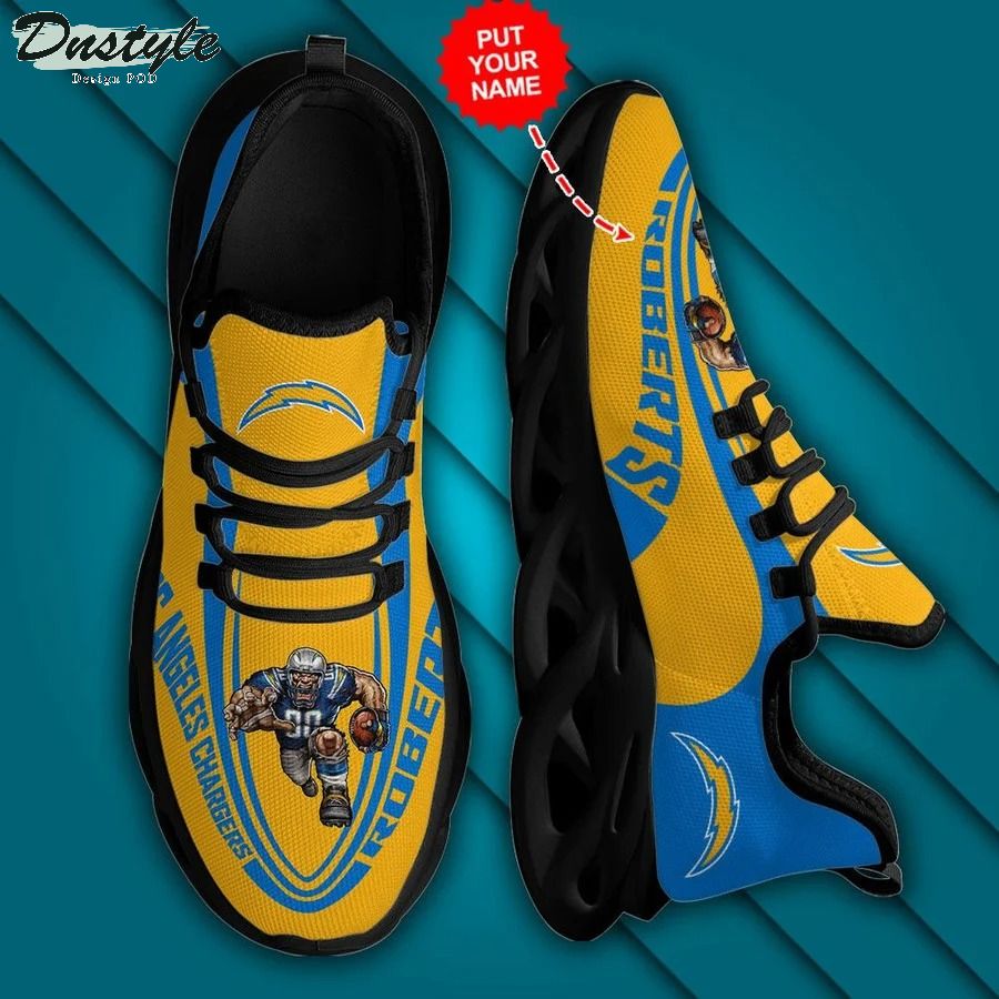Personalized NFL  Los Angeles Chargers Max Soul Sneaker 