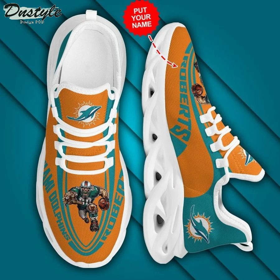 Personalized NFL Miami Dolphins Max Soul Sneaker 