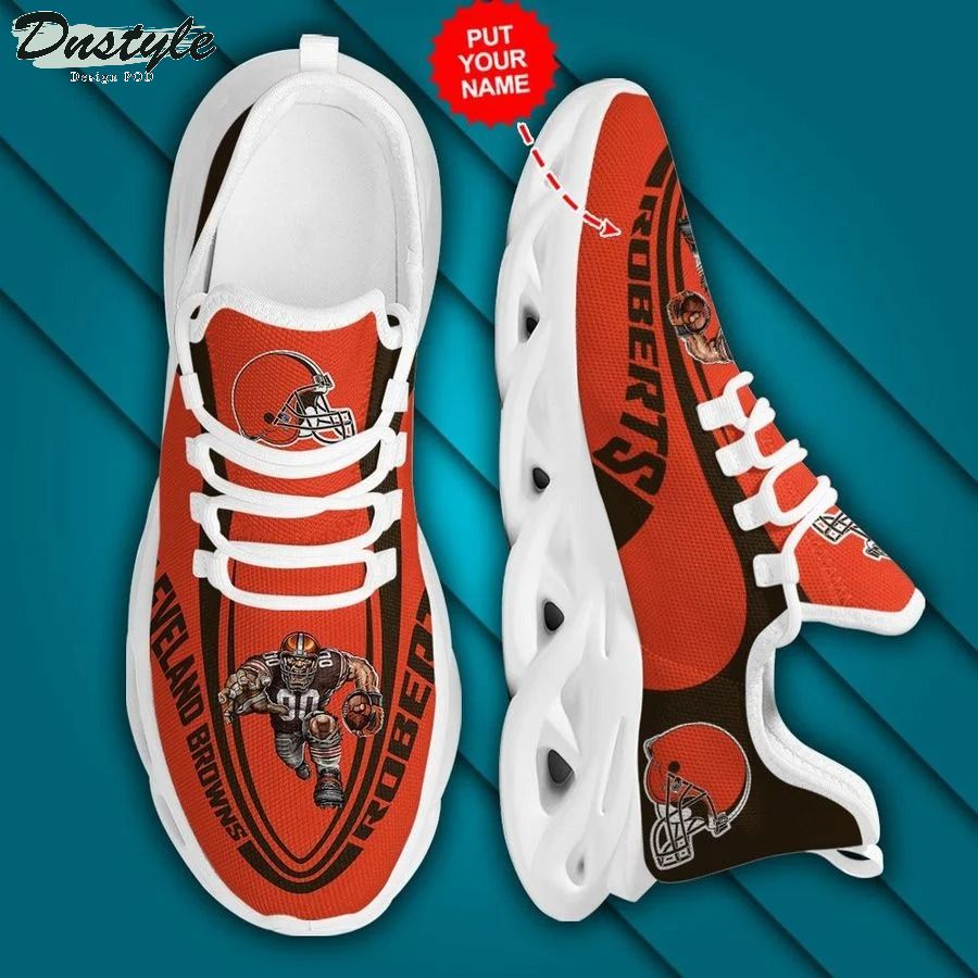 Personalized NFL Cleveland Browns Max Soul Sneaker 