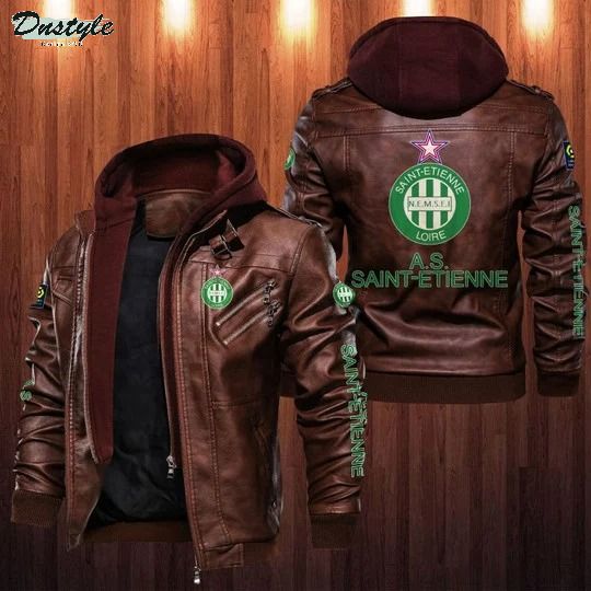 AS Saint-Etienne Hooded Leather Jacket