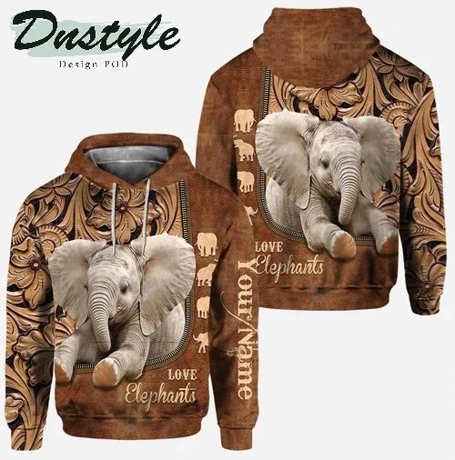 Love Elephants Personalized Hoodie And Legging