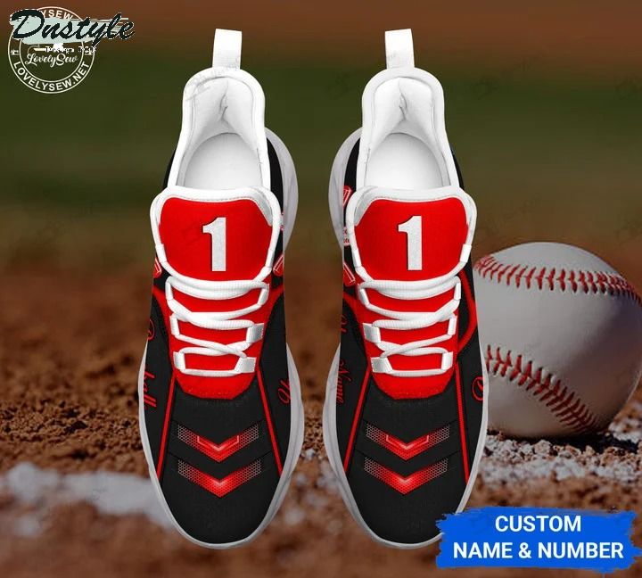 Baseball red personalized max soul shoes