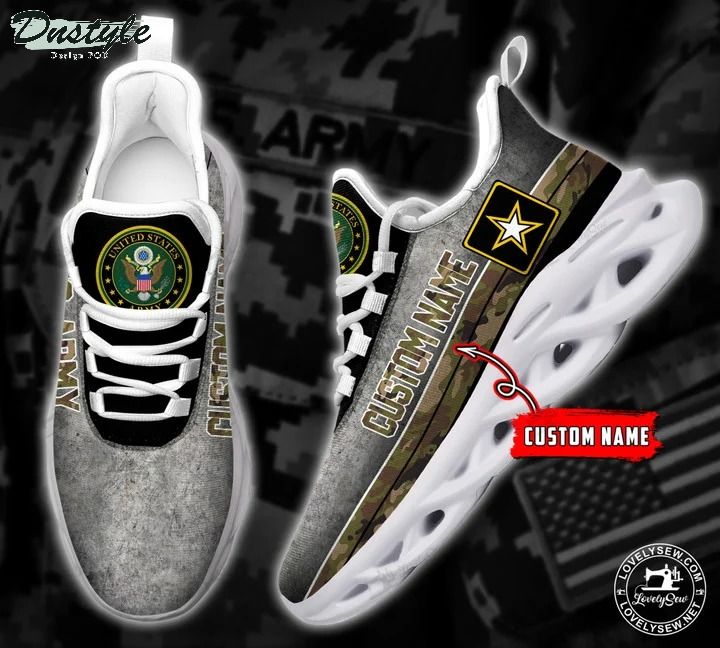 U.S Army camo personalized max soul shoes