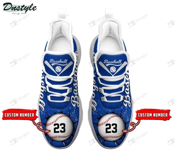 Baseball blue american personalized max soul shoes