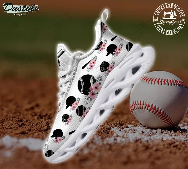 Baseball flowers personalized max soul shoes