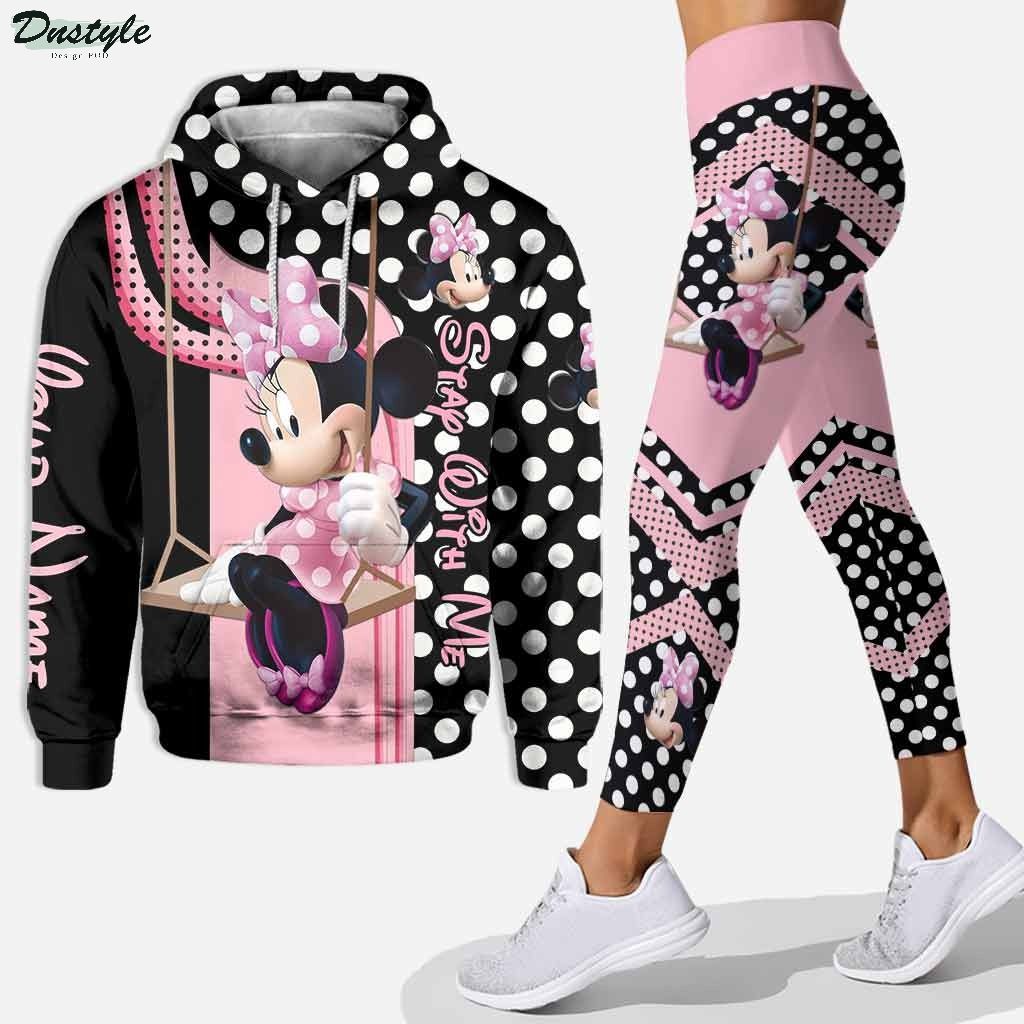 Minnie mouse stay with me personalized hoodie and legging
