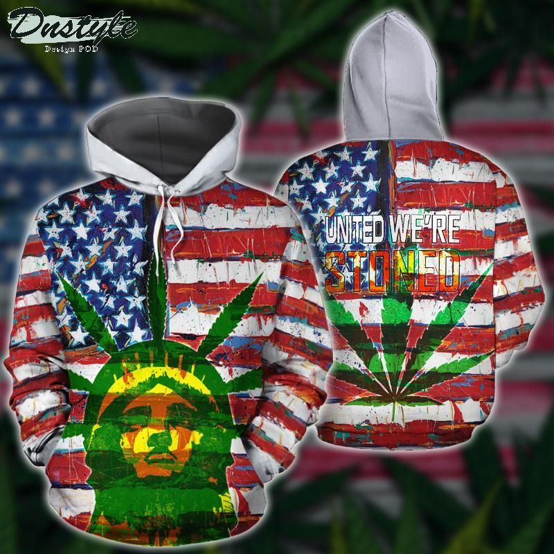 Freedom of marijuana high weed 3D unisex hoodie